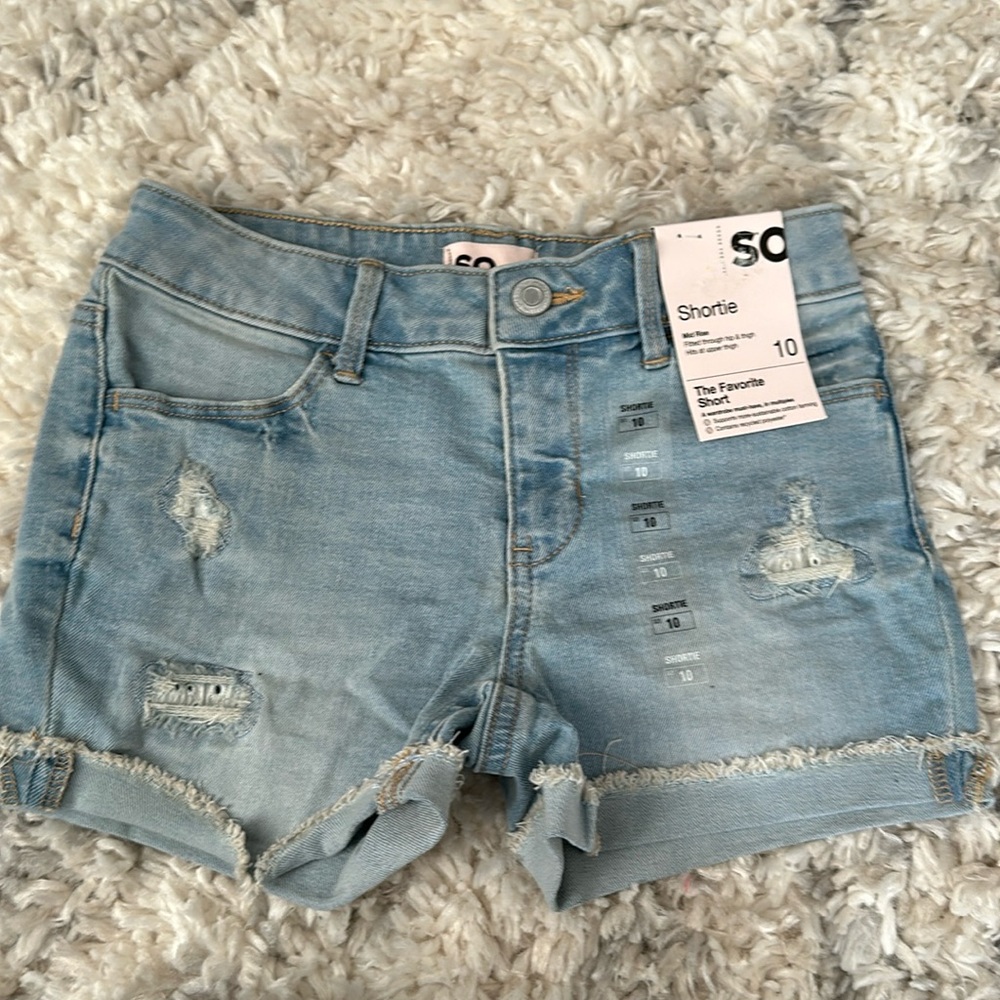 Nwt so brand denim shorts